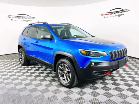 Blue 2021 Jeep Cherokee Trailhawk for sale in Saint Marys, OH