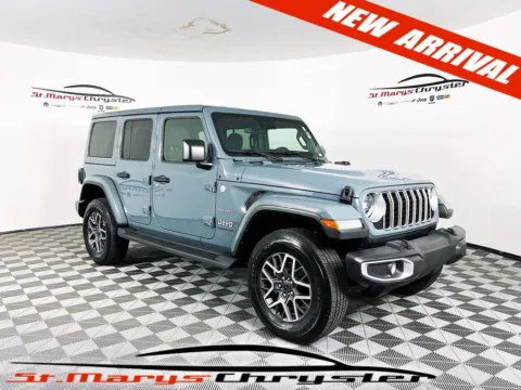 Gray 2024 Jeep Wrangler Sahara for sale in Saint Marys, OH