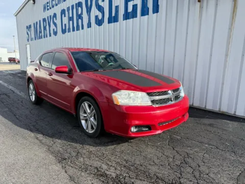 Red 2012 Dodge Avenger SXT Plus for sale in Saint Marys, OH