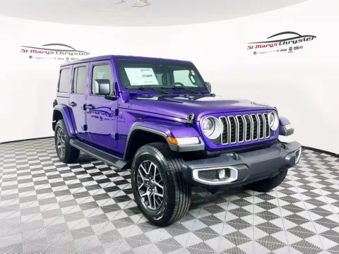 Purple 2026 Jeep Wrangler Sahara for sale in Saint Marys, OH