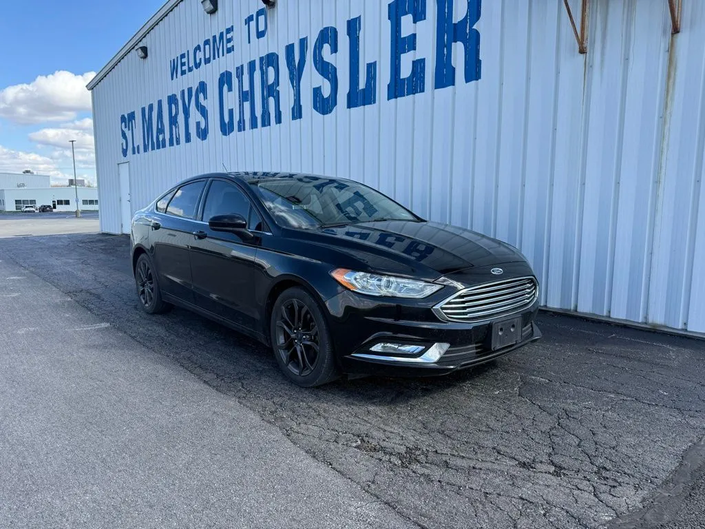 Black 2018 Ford Fusion SE for sale in Saint Marys, OH