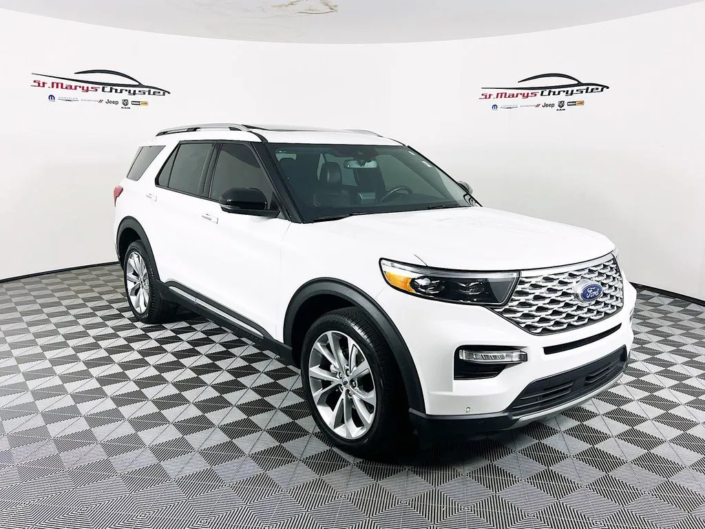 White 2023 Ford Explorer Platinum for sale in Saint Marys, OH