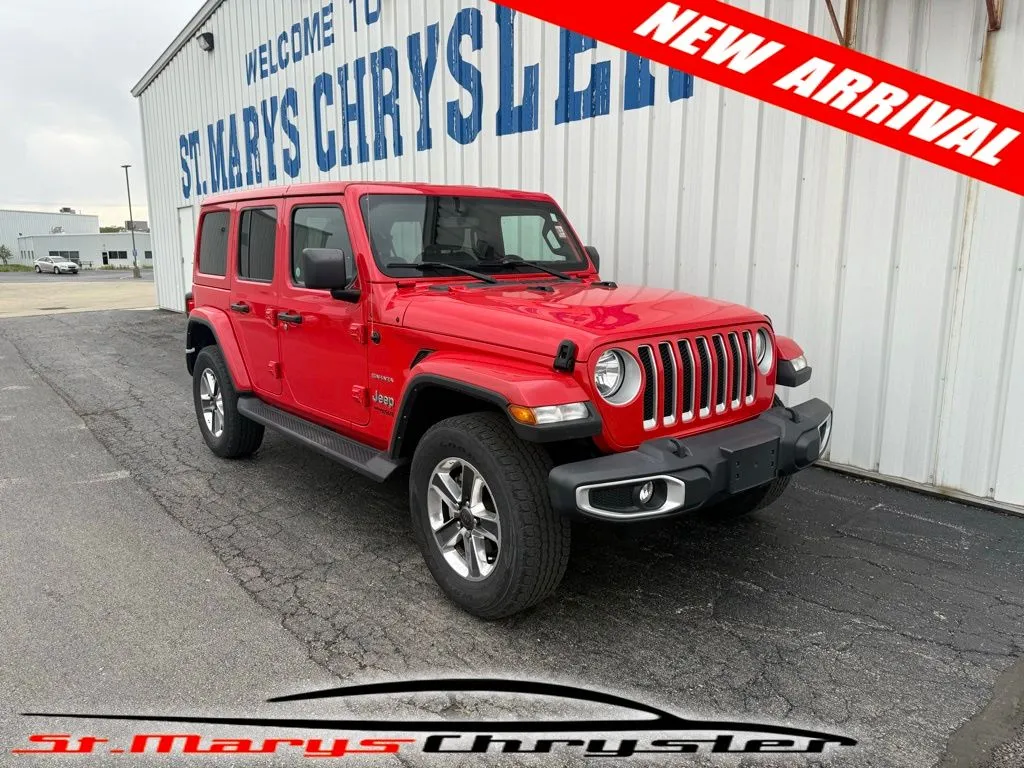 Red 2021 Jeep Wrangler Unlimited Sahara for sale in Saint Marys, OH