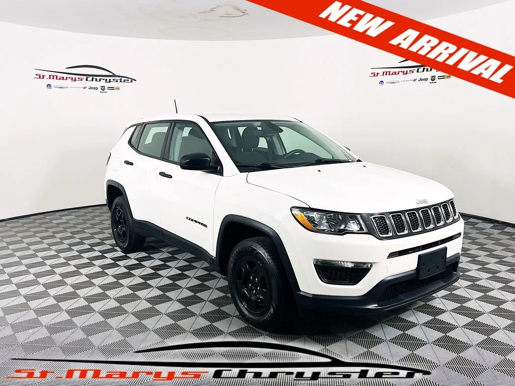 Used 2019 Jeep Compass Sport with VIN 3C4NJDAB4KT825975 for sale in Saint Marys, OH