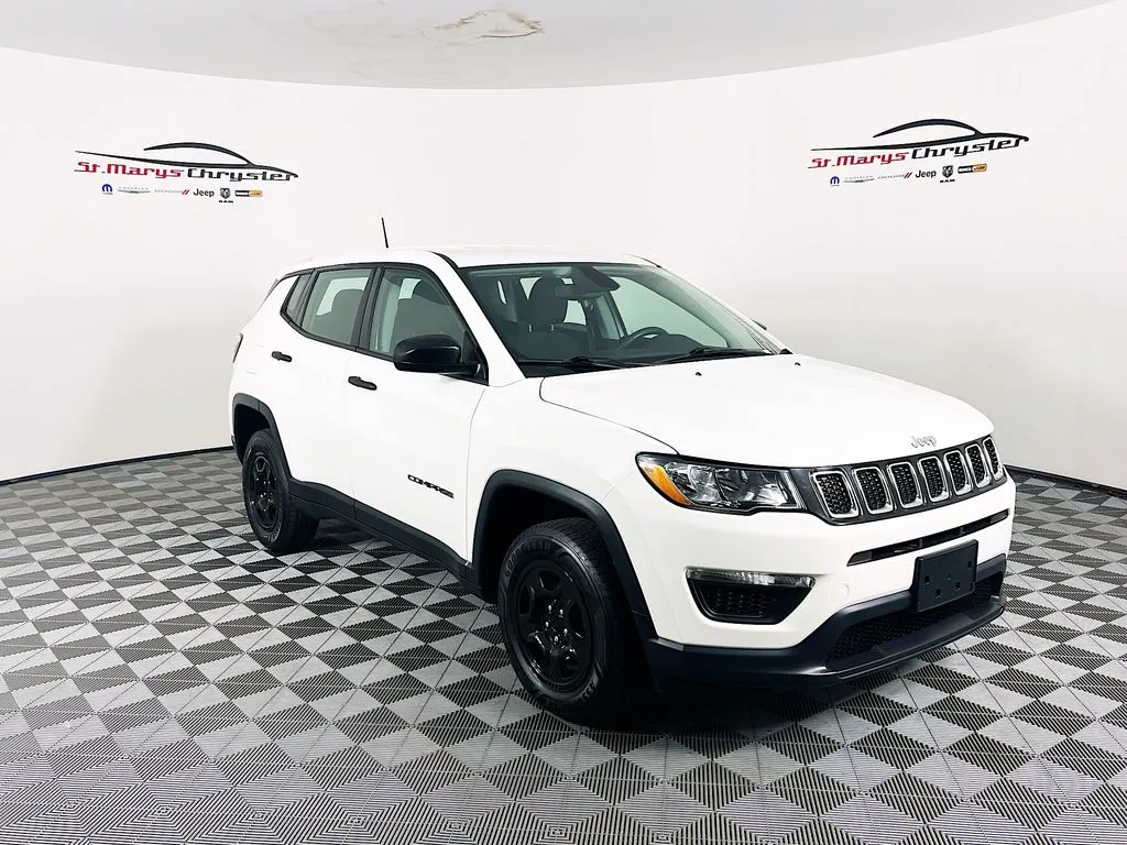 Used 2019 Jeep Compass Sport with VIN 3C4NJDAB4KT825975 for sale in Saint Marys, OH