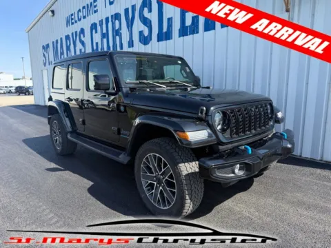 Black 2024 Jeep Wrangler High Altitude 4xe for sale in Saint Marys, OH