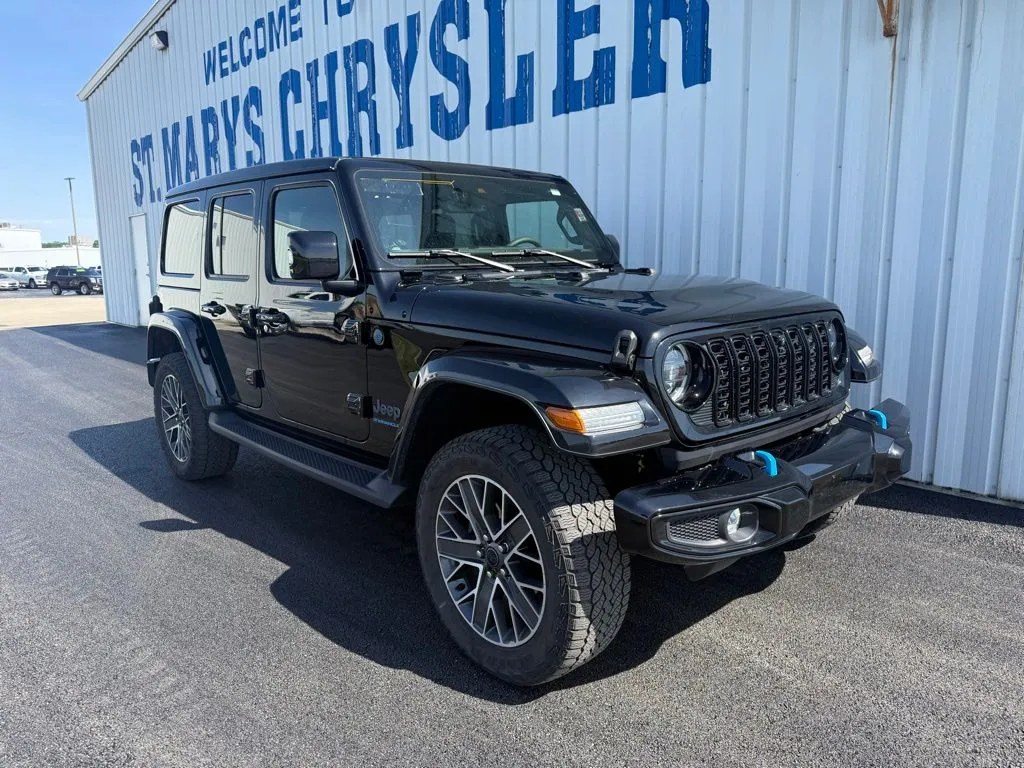 Black 2024 Jeep Wrangler High Altitude 4xe for sale in Saint Marys, OH