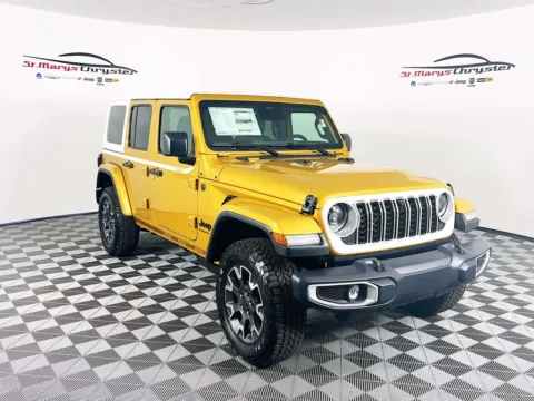 Gold 2026 Jeep Wrangler Sahara for sale in Saint Marys, OH