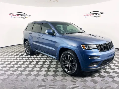 Blue 2021 Jeep Grand Cherokee Overland for sale in Saint Marys, OH