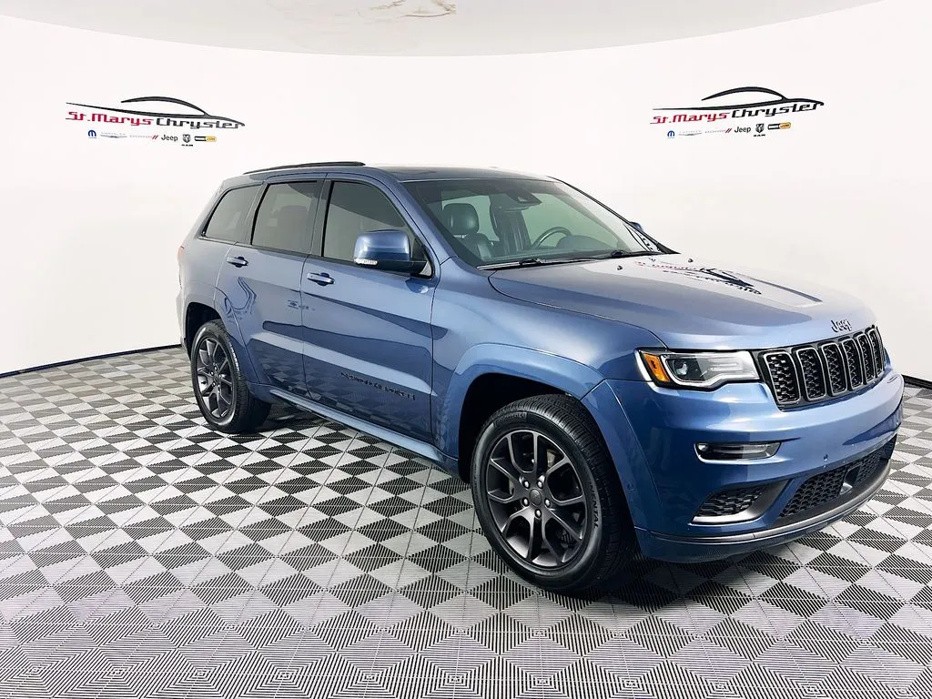 Blue 2021 Jeep Grand Cherokee Overland for sale in Saint Marys, OH