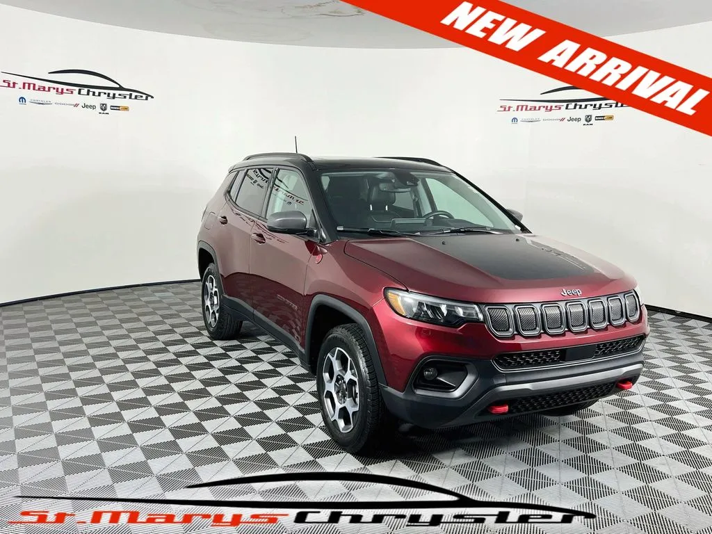 Red 2022 Jeep Compass Trailhawk for sale in Saint Marys, OH