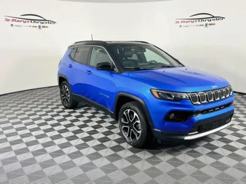 Blue 2023 Jeep Compass Limited for sale in Saint Marys, OH