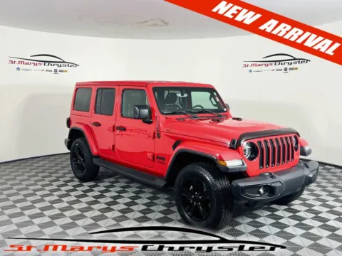 Red 2020 Jeep Wrangler Unlimited Sahara Altitude for sale in Saint Marys, OH
