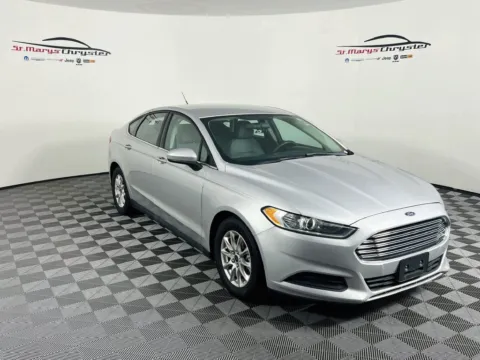 Silver 2016 Ford Fusion S for sale in Saint Marys, OH