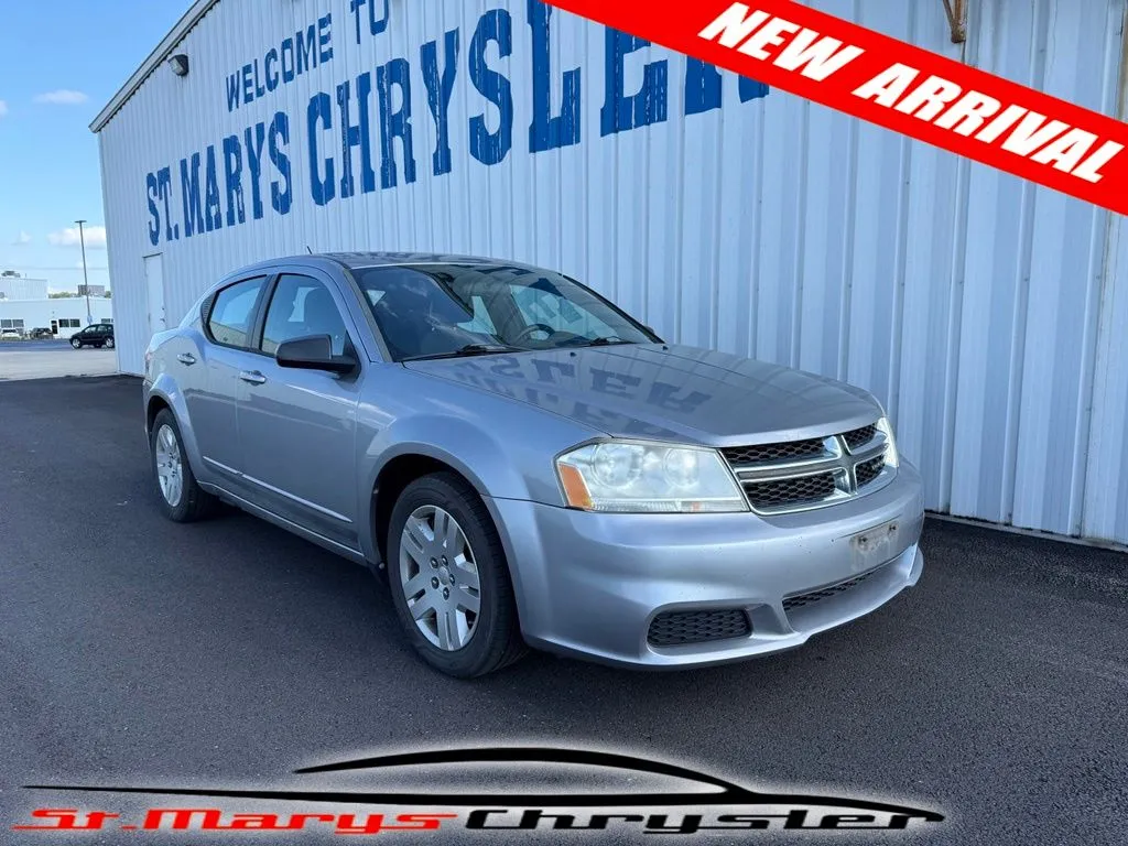 Used 2013 Dodge Avenger SE with VIN 1C3CDZAB2DN567586 for sale in Saint Marys, OH