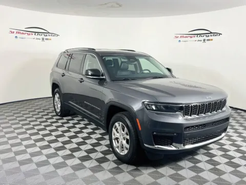 Gray 2021 Jeep Grand Cherokee L Limited for sale in Saint Marys, OH