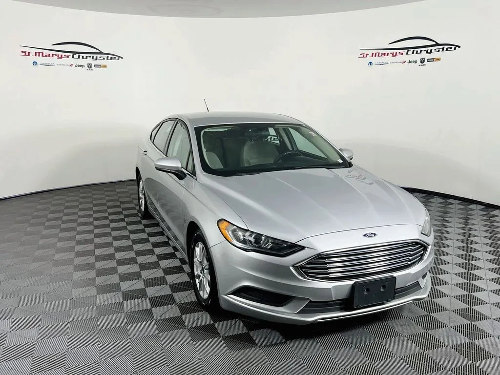 Silver 2017 Ford Fusion S for sale in Saint Marys, OH