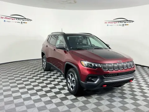 Red 2022 Jeep Compass Trailhawk for sale in Saint Marys, OH