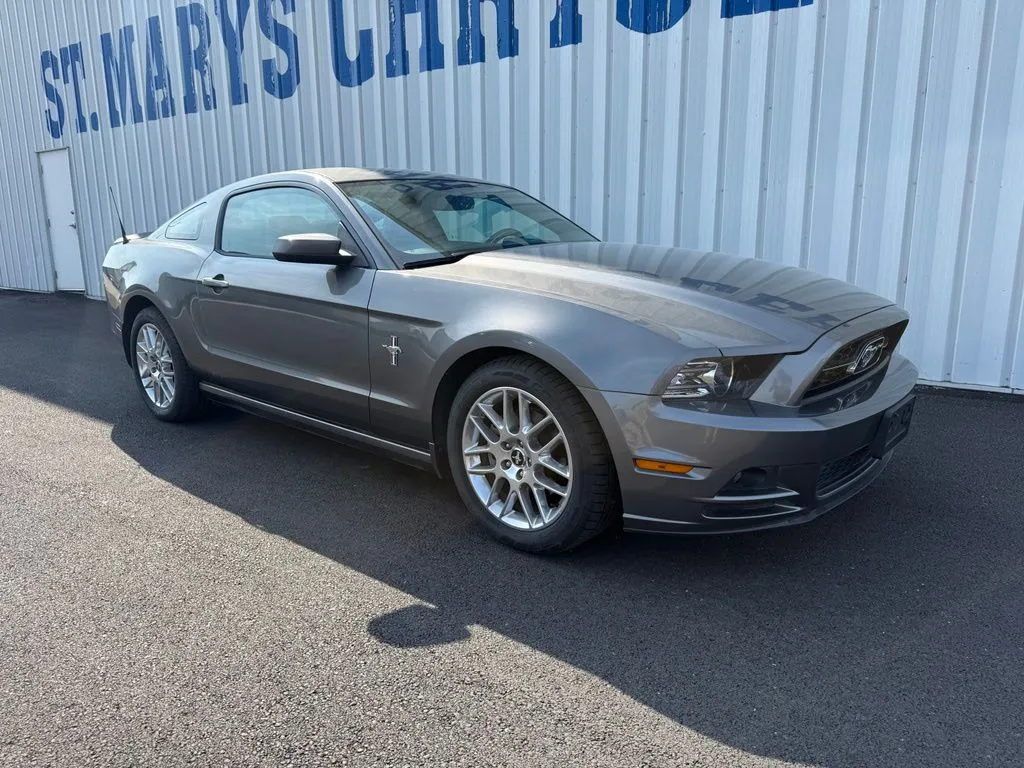 Gray 2014 Ford Mustang V6 Premium for sale in Saint Marys, OH