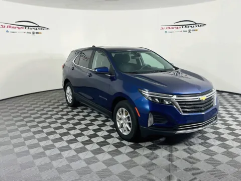 Blue 2022 Chevrolet Equinox LT for sale in Saint Marys, OH