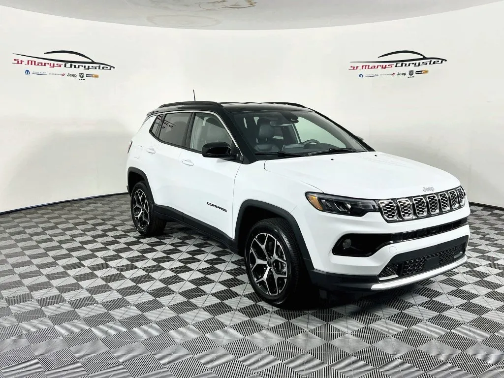 White 2026 Jeep Compass Limited for sale in Saint Marys, OH