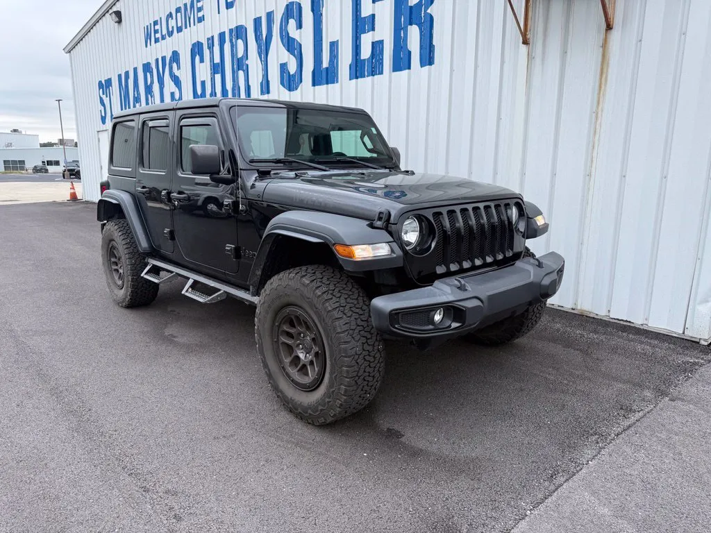 Black 2023 Jeep Wrangler Willys for sale in Saint Marys, OH