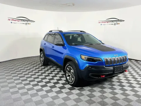 Blue 2020 Jeep Cherokee Trailhawk for sale in Saint Marys, OH
