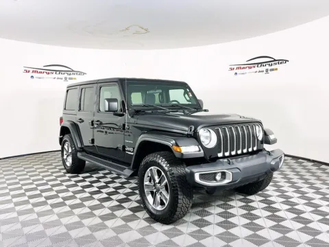 Black 2021 Jeep Wrangler Unlimited Sahara for sale in Saint Marys, OH