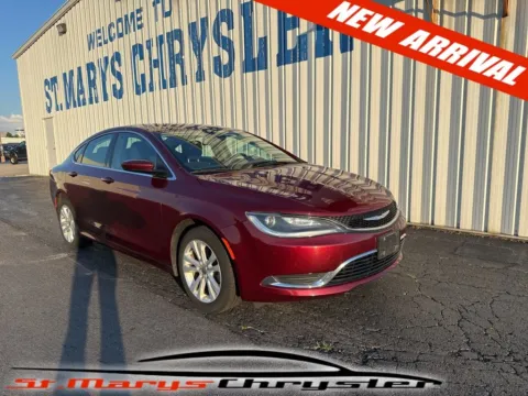 Red 2016 Chrysler 200 Limited for sale in Saint Marys, OH