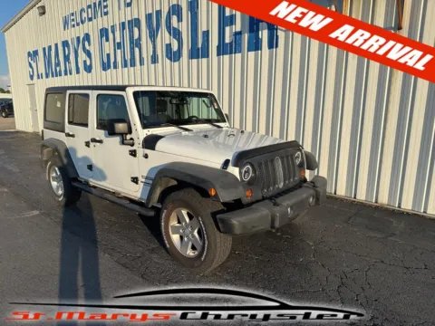 White 2013 Jeep Wrangler Unlimited Sport for sale in Saint Marys, OH