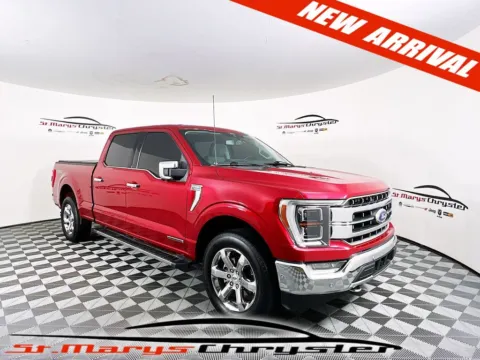 Red 2021 Ford F-150 Lariat for sale in Saint Marys, OH