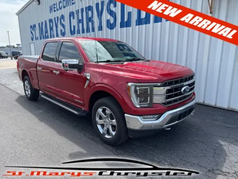 Red 2021 Ford F-150 Lariat for sale in Saint Marys, OH