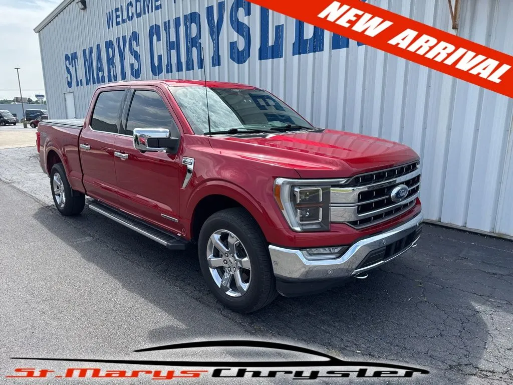 Red 2021 Ford F-150 Lariat for sale in Saint Marys, OH