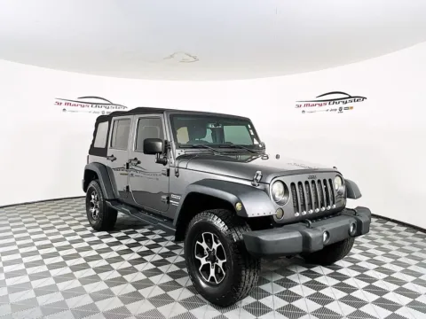 Gray 2017 Jeep Wrangler Unlimited Sport for sale in Saint Marys, OH