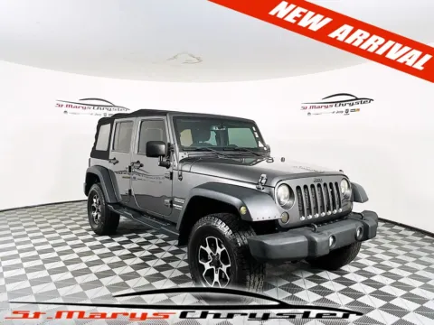 Gray 2017 Jeep Wrangler Unlimited Sport for sale in Saint Marys, OH