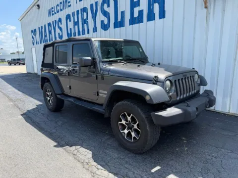 Gray 2017 Jeep Wrangler Unlimited Sport for sale in Saint Marys, OH