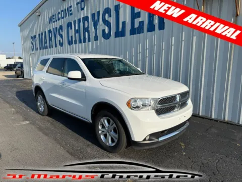 White 2013 Dodge Durango SXT for sale in Saint Marys, OH
