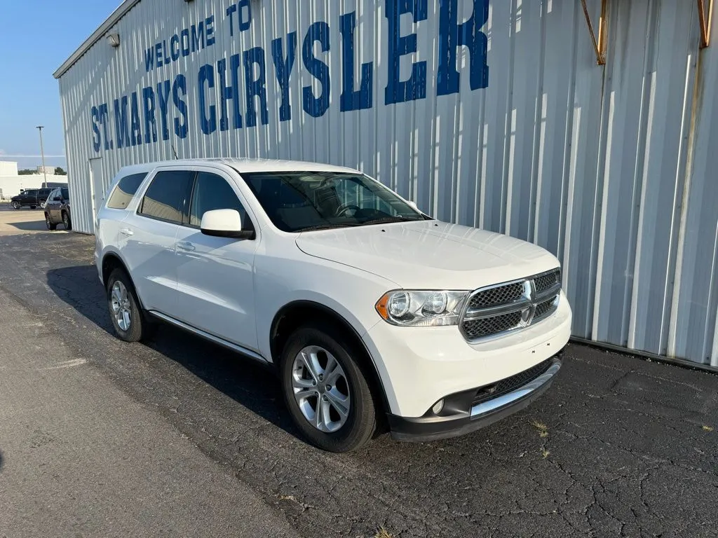 White 2013 Dodge Durango SXT for sale in Saint Marys, OH