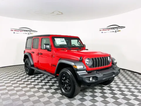 Red 2025 Jeep Wrangler Sport for sale in Saint Marys, OH