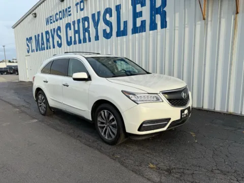 White 2016 Acura MDX 3.5L for sale in Saint Marys, OH