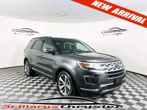 Gray 2018 Ford Explorer Limited for sale in Saint Marys, OH