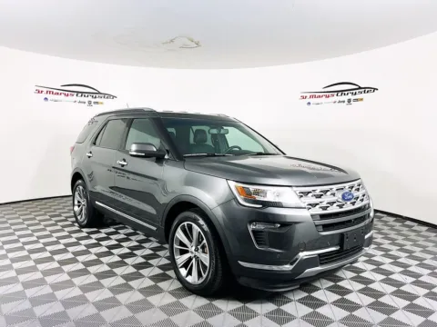 Gray 2018 Ford Explorer Limited for sale in Saint Marys, OH