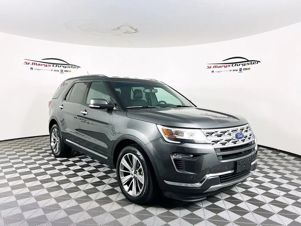 Gray 2018 Ford Explorer Limited for sale in Saint Marys, OH