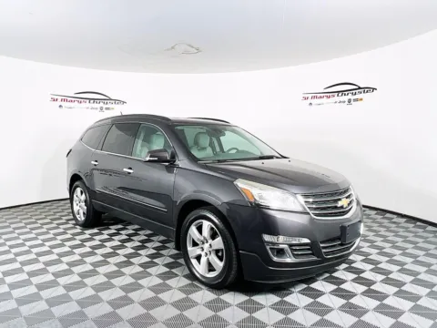 Gray 2016 Chevrolet Traverse LTZ for sale in Saint Marys, OH
