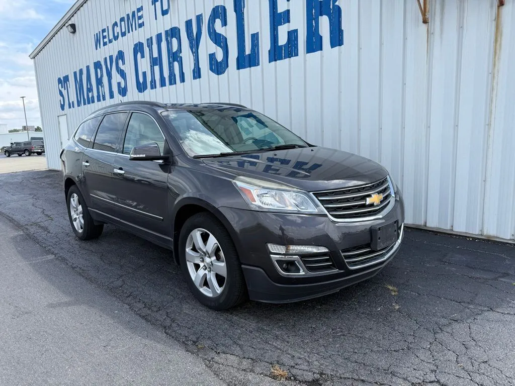 Gray 2016 Chevrolet Traverse LTZ for sale in Saint Marys, OH