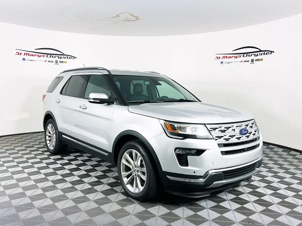 Silver 2018 Ford Explorer Limited for sale in Saint Marys, OH
