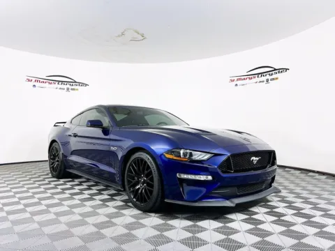 Blue 2018 Ford Mustang GT Premium for sale in Saint Marys, OH