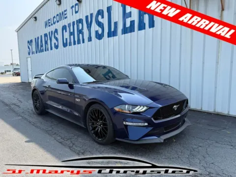 Blue 2018 Ford Mustang GT Premium for sale in Saint Marys, OH