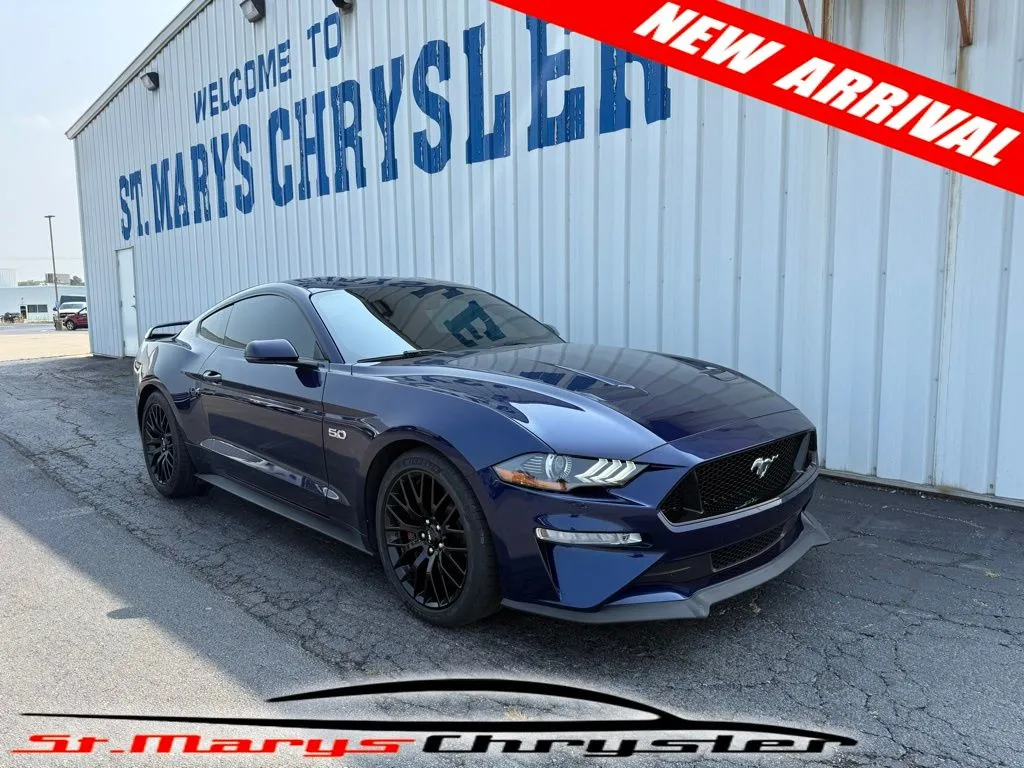 Blue 2018 Ford Mustang GT Premium for sale in Saint Marys, OH