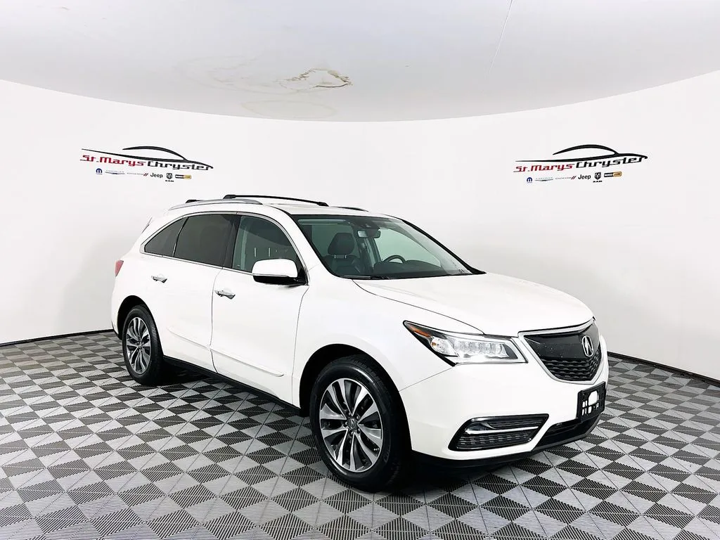 White 2016 Acura MDX 3.5L for sale in Saint Marys, OH